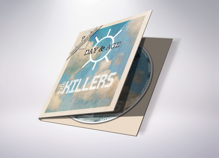 Diseño de la carátula del álbum Day and Age de The Killers.
